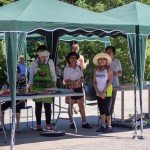 Volunteers at Watermelon table