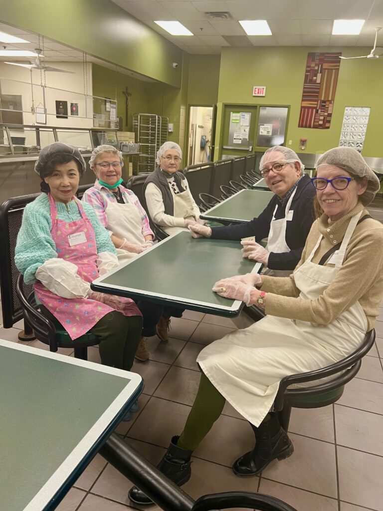 St Gabriel's volunteers ready for the early shift at the Good Shepherd - Feb. 10, 2025